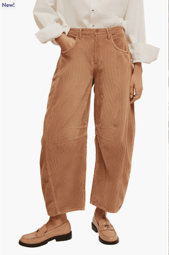 corduroy barrel pants